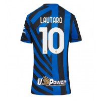 Camiseta Inter Milan Lautaro Martinez #10 Primera Equipación Replica 2024-25 para mujer mangas cortas